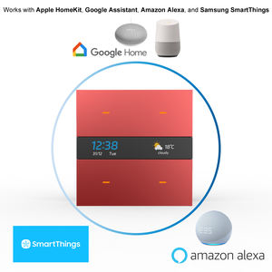 Interrupteur mural intelligent Tuya 4 voies, contrôle de scène de lumière électrique, compatible Alexa, contrôle vocal et via application, prise UK M8 Pro - Product Image 5