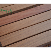 Plancher en bois de jardin Cumaru, bois massif pour terrasse extérieure pour piscine