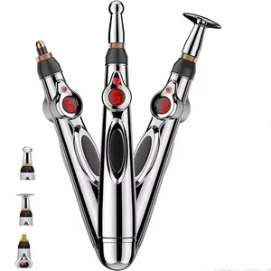 Body Head Back Neck Leg Massager Electric Acupuncture Point Massage Pen Pain Relief Electronic Meridian Energy Pen