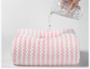 Fabricante directo de lana de <span class=keywords><strong>coral</strong></span> absorbente toalla seca pelo tapa diadema conjunto de cuatro - Product Image 5