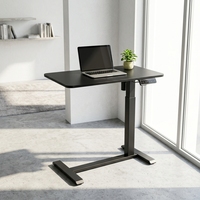 Table de Chevet Électrique Pliable et Portable AOR avec Roulettes Dissimulées, Plateau en Fibre de Carbone, Multifonctionnelle pour Bureau à Domicile et Ordinateur
