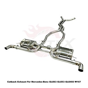 Vortex Multi-Model Stainless Steel Catback For Mercedes-Benz GLE63 GLE53 GLE450 W167 2018-2024 Tuning - Product Image 2