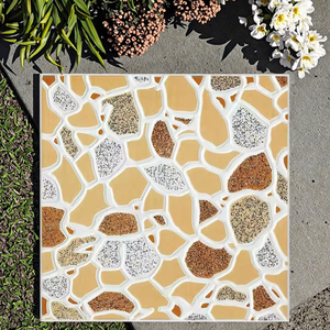 <span class=keywords><strong>Piastrelle</strong></span> in ceramica opaca smaltata arancione 300x300mm Design moderno per <span class=keywords><strong>piastrelle</strong></span> in stile rustico Hotel Villa per uso interno - Product Image 1