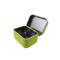 Boîte en métal à charnières pour herbes séchées exquises, rangement élégant et sécurisé pour cadeaux haut de gamme, emballage personnalisable