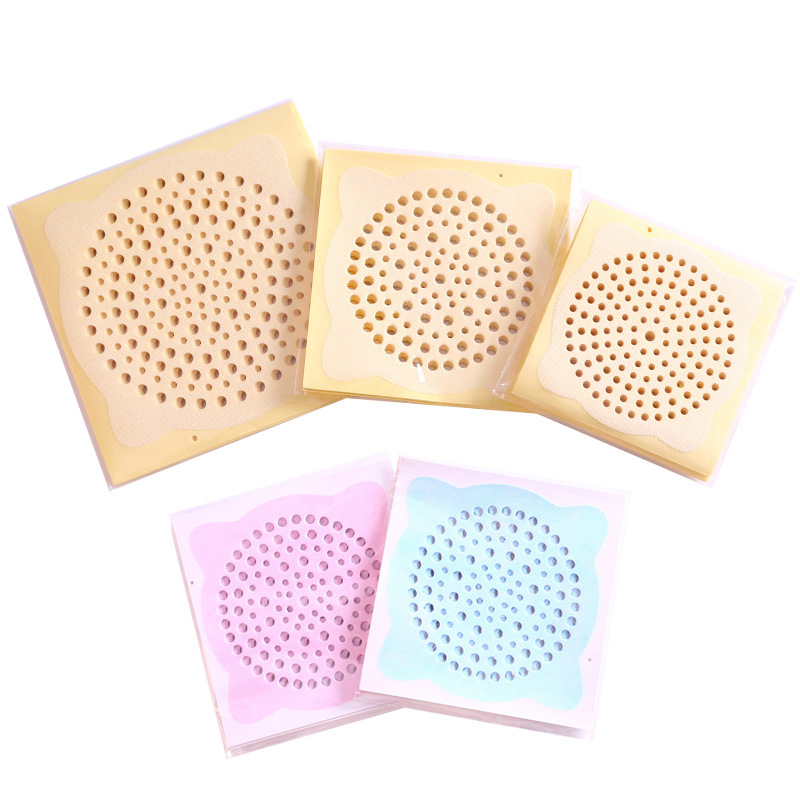 Одноразовые сетчатые наклейки для дренажа душа, сетчатые наклейки для ванной, фильтр для дренажа пола, волшебное устройство блокировки экрана
