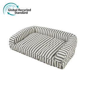 环保大型矫形狗床豪华记忆泡沫高架设计可爱亚麻床，适合大中型狗猫 - Product Image 4