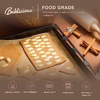 Papier de cuisson en silicone de taille personnalisée pour la cuisson de feuilles de papier sulfurisé à haute température