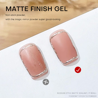 Gel UV en poudre en gros 1kg, couche isolante supérieure, sans HEMA, sans TPO, finition mate sans essuyage, pour ongles magnétiques français DIY, gel de construction