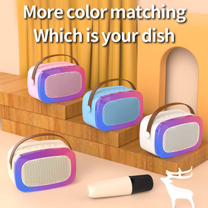 Enceinte karaoké sans fil élégante et polyvalente pour <span class=keywords><strong>le</strong></span> home cinéma, avec éclairage LED RGB 5.3 offrant une autonomie de lecture continue - Product Image 5