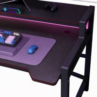 Table de jeu de rangement commerciale avec structure métallique et plateau d'affichage surélevé