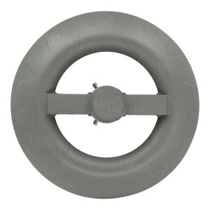 Lumière de jardin LED J07Series, anneau rond creux, barre horizontale centrale, UFO gris, poteau suspendu, levage, montage - Product Image 3