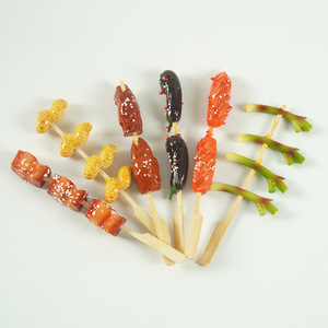 Pinchos <span class=keywords><strong>de</strong></span> barbacoa simulados a gran escala, modelo simulado <span class=keywords><strong>de</strong></span> carne a la parrilla, pan rallado frito, modelos <span class=keywords><strong>de</strong></span> alimentos simulados - Product Image 4