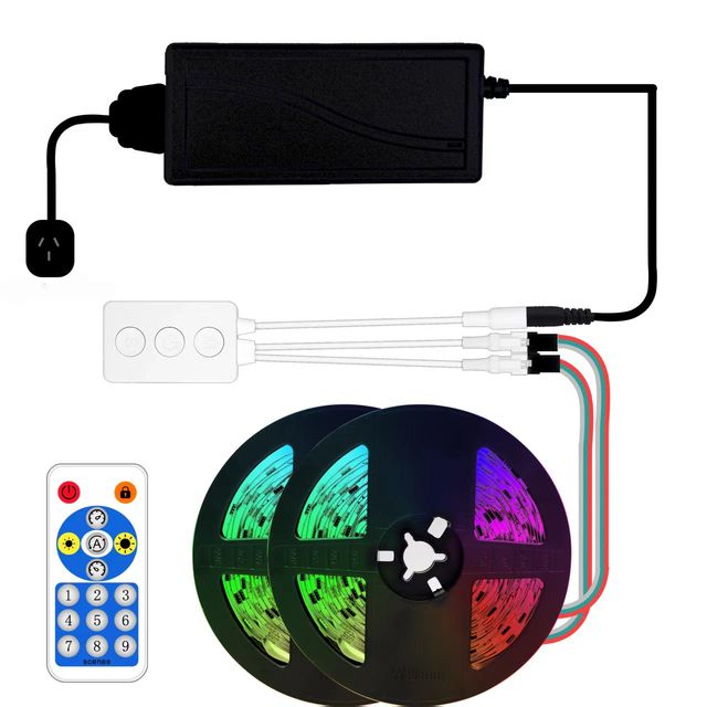 Factory TM1934 RGB Addressable LED Strip 12V 2835 120LEDs Programmable Dream Color LED Strip for Gaming Room Arcade Decoration