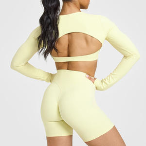 Женский бюстгальтер, шорты, леггинсы с длинным рукавом и коротким рукавом - Product Image 3