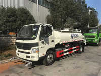 Camion citerne à eau Foton 4X2 avec une capacité de 4 000 L à vendre, camion arroseur avec réservoir d'eau de 5 000 L, 1 000 litres, 2 000 litres, remorque à réservoir d'eau