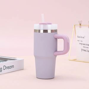<b>Kids</b> 14oz Stainless Steel Insulated Outdoor Tumbler with Straw Lid Handle Portable Travel Cup - Product Image 6