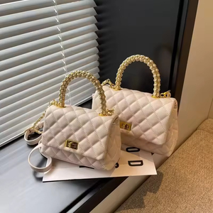 Nouveau sac à main en cuir véritable pour femme, fermeture éclair, léger, portefeuille, sac à bandoulière de créateur, chaîne de charme, lettre - Product Image 5