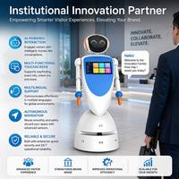 Robot de Servicio Bancario con IA, Modelo Martin, Color Azul Luna, con Navegación SLAM para Filiales Bancarias Inteligentes