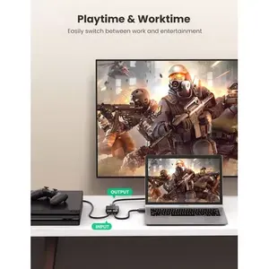 Conmutador HDMI Ugreen 4K 2 a 1 con 2 Puertos de Entrada y 1 Salida para TV, Compatible con Resolución 4K 60Hz, Revestimiento Premium ABS, B - Product Image 3