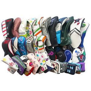 Housse de tête de club de golf en cuir PU personnalisée avec motif et logo, pour driver, fairway, hybride, bois 1, 3, 5 ou fer, vente en gros à bas prix et de haute qualité - Product Image 2