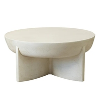 Grande table de jardin blanche pour l'intérieur et l'extérieur