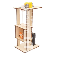 Kit de Modélisation d'Ascenseur Électrique en Bois Wincent DIY, Jouet Éducatif Scientifique Mécanique STEM, Cadeau pour Enfants