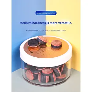 Embouts de queue de billard NILI 11mm-14mm, cuir <span class=keywords><strong>multicouche</strong></span> haute élasticité, pour billard et snooker, emballage en boîte plastique - Product Image 3