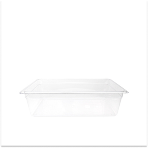 GN Container 1/1 100MM Clear Without Lid Industrial Plastic Food Pan Reusable <b>Freezer</b> Safe For Buffet Line - Product Image 2