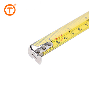 Ruban à mesurer rétractable <span class=keywords><strong>en</strong></span> acier rond jaune personnalisable avec logo professionnel, 25 pieds - Product Image 3