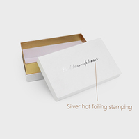 Boîte d'emballage rigide de luxe imprimée sur mesure blanc deux pièces couvercle et base boîte à cosmétiques outils de maquillage produits de soin de la peau boîte cadeau
