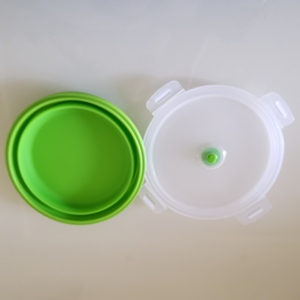 Cheap Custom Cute <b>Collapsible</b> Large Decorative Silicone Fruit <b>Bowl</b> With Lid - Product Image 5