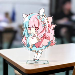 Exhibidor de Escritorio Transparente de Plástico con Impresión UV Personalizada, Figura de Anime Decorativa para Regalo - Product Image 1