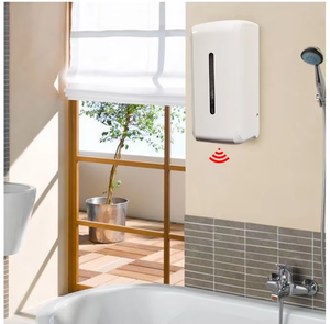 ABS HD19 Desinfectante <span class=keywords><strong>de</strong></span> manos automático Sensor inteligente <span class=keywords><strong>Gel</strong></span> eléctrico sin contacto <span class=keywords><strong>Dispensador</strong></span> <span class=keywords><strong>de</strong></span> jabón líquido <span class=keywords><strong>de</strong></span> <span class=keywords><strong>alcohol</strong></span> montado en la pared - Product Image 1