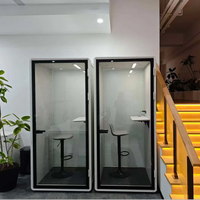 Cabine de travail insonorisée portable pour bureau, isolation acoustique, montage rapide, pour une concentration accrue dans les espaces ouverts