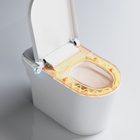 WC intelligent en céramique Health Life avec télécommande, siège chauffant, design luxueux - Nettoyage automatique pour salle de bain