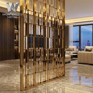 Panel de Acero Inoxidable Moderno Personalizable, Biombo de Corte Láser con Acabado PVD de Lujo para Diseños de Interiores de Hoteles y Restaurantes - Product Image 6