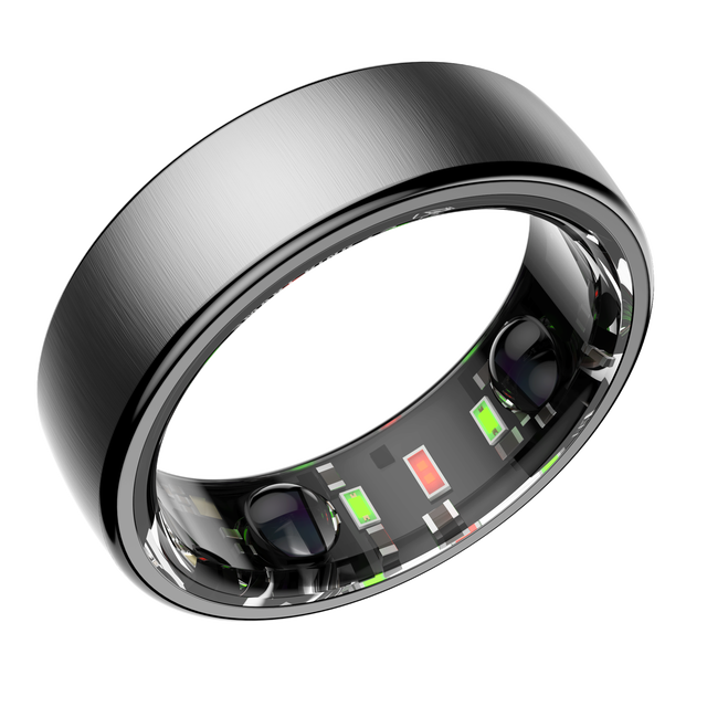 Newly Release Nordics Temperature Monitor 6-axis Accelerometer Health Tracker App Control 5 ATM Waterproof Titanium Smart Ring