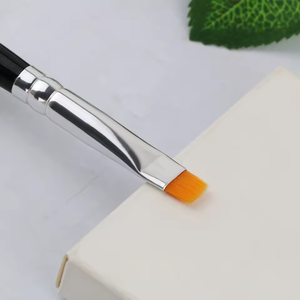 BEILI professionnel noir plat pinceau de maquillage végétalien synthétique cheveux correcteur cosmétique sourcil brosse prix de gros pinceau maquillage - Product Image 3