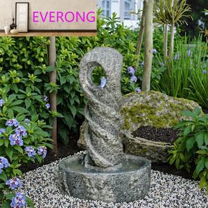 Wasserfall brunnen aus natürlichem Granitstein im Freien Rechteckiges <span class=keywords><strong>Bali</strong></span>-Becken mit fließendem Wasserspiel für Garten ornamente - Product Image 5