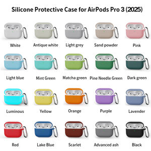 Novità 2026 Cover di Design in Morbido Silicone Ipoallergenico per <span class=keywords><strong>AirPods</strong></span>, Custodia Trasparente Carina per <span class=keywords><strong>AirPods</strong></span> Pro 3 - Product Image 6