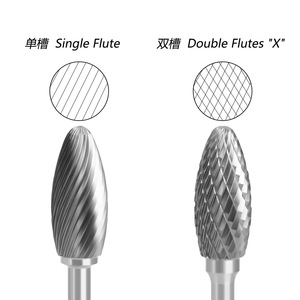 Fraise rotative en carbure Yueqing Laiwei 6x6x18, type torche, à une seule dent, pour gravure et fraisage - Product Image 3