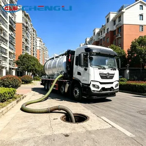 รถดูดสิ่งปฏิกูลแบบผสมผสานการฉีดน้ำแรงดันสูงและดูดสิ่งสกปรก Dongfeng Kinland 8X4 - Product Image 6