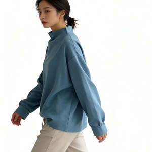 Nouveau sweat-shirt décontracté pour femme, pull à col haut, sweat-shirt oversize tendance - Product Image 4