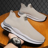 Baskets à enfiler pour hommes, chaussures décontractées confortables à semelle souple et respirante, tendance printemps