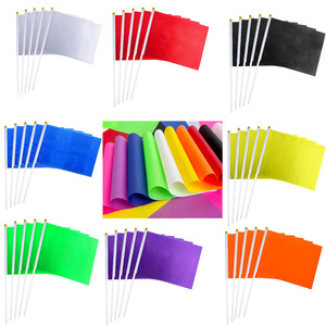 Mini <span class=keywords><strong>banderas</strong></span> sólidas de bricolaje, <span class=keywords><strong>banderas</strong></span> pequeñas lisas en blanco, uso al aire libre, para decoraciones de fiesta, grandes aperturas, cumpleaños para niños - Product Image 2