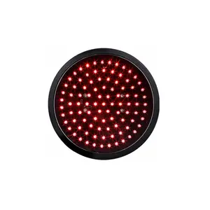 Lampu Sinyal Lalu Lintas Bola Merah 200Mm Tahan Air Pengganti Modul LED dengan Penutup PC