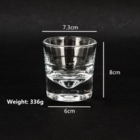 Verre à whisky à base lourde Verres à liqueur Jagermeister Bar Cocktail