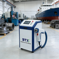 Détartrant laser à fibre portatif à refroidissement par eau pour machines agricoles, acier inoxydable et aluminium