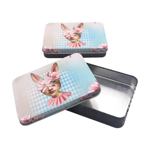 Lata de aceite de grado alimenticio de lujo personalizada, lata de metal, caja de lata de té y café, latas de metal herméticas, bote de forma cuadrada - Product Image 6