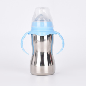 BPA Free 180ml Portable <strong>Toddler</strong> Feeding <strong>Bottle</strong> Double Wall Stainless Steel Insulated Baby Milk <strong>Water</strong> <strong>Bottle</strong> With Nipple - Product Image 3